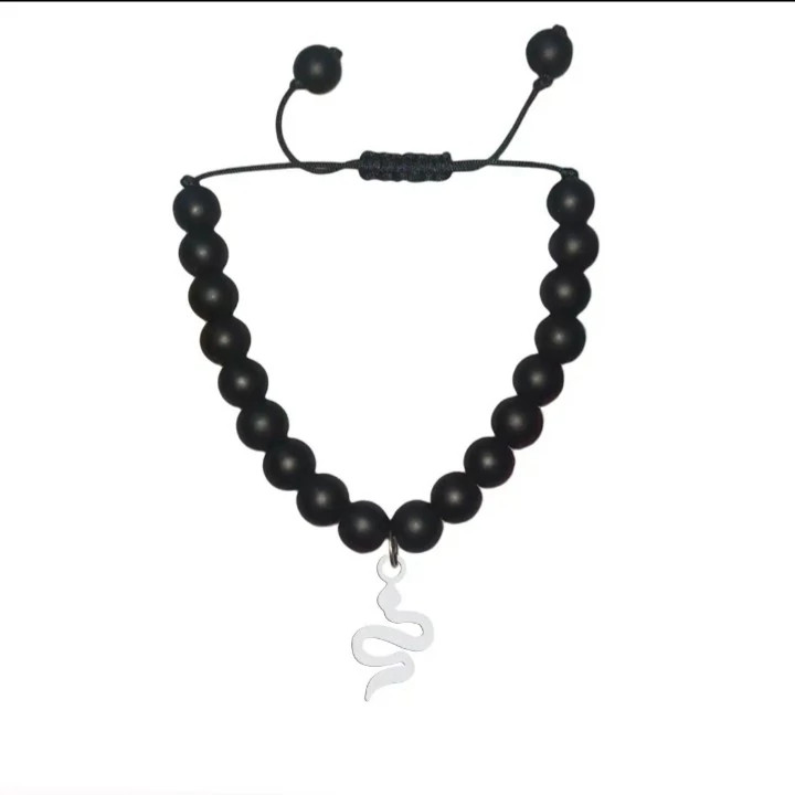 دستبند نقره اسپرت طرح مار