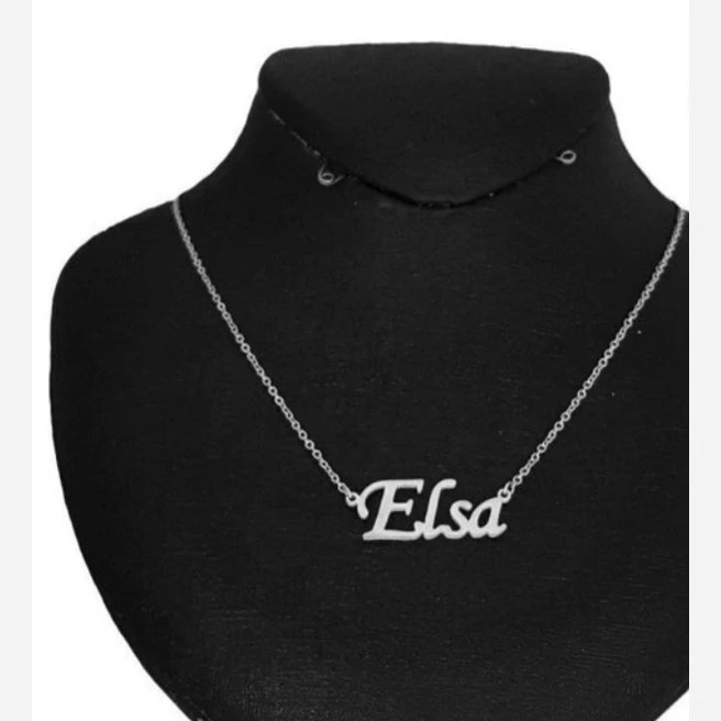 گردنبند زنانه مدل اسم السا به لاتین Elsa