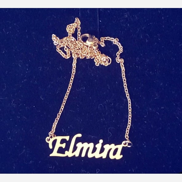 گردنبند زنانه مدل اسم المیرا به لاتین Elmira