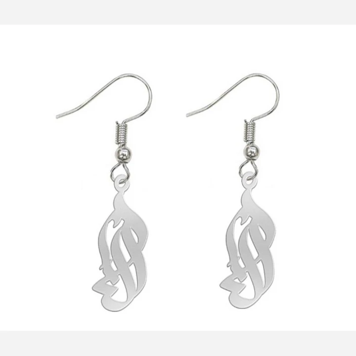 گوشواره اسم النا نقره و بسیار زیبا 2