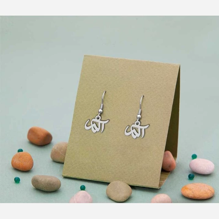 گوشواره نقره طرح اسم آلما