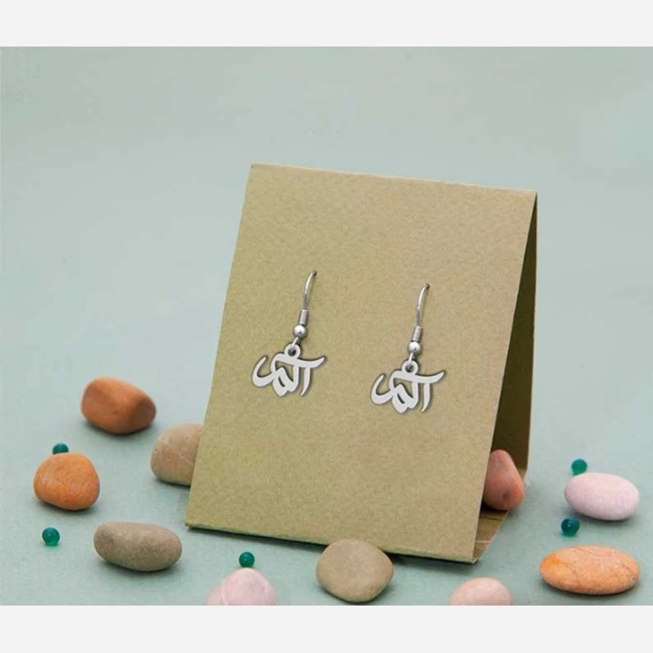 گوشواره نقره طرح اسم آلما