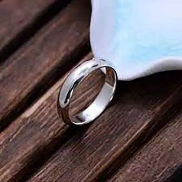 حلقه نقره عیار بالا ساده و شیک حلقه دامله حلقه ازدواج