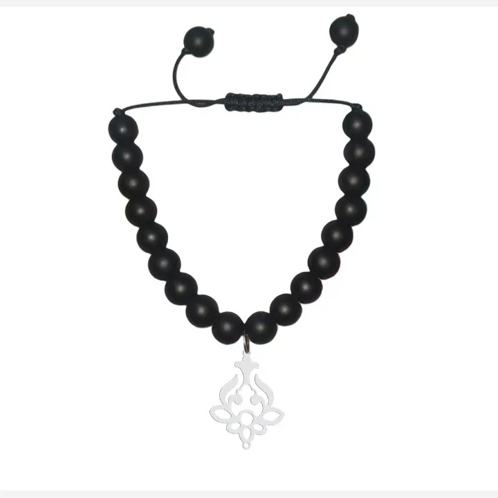 دستبند نقره اسپرت طرح دار 3