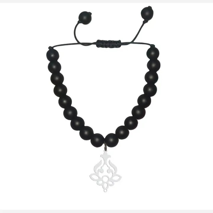 دستبند نقره اسپرت طرح دار 3