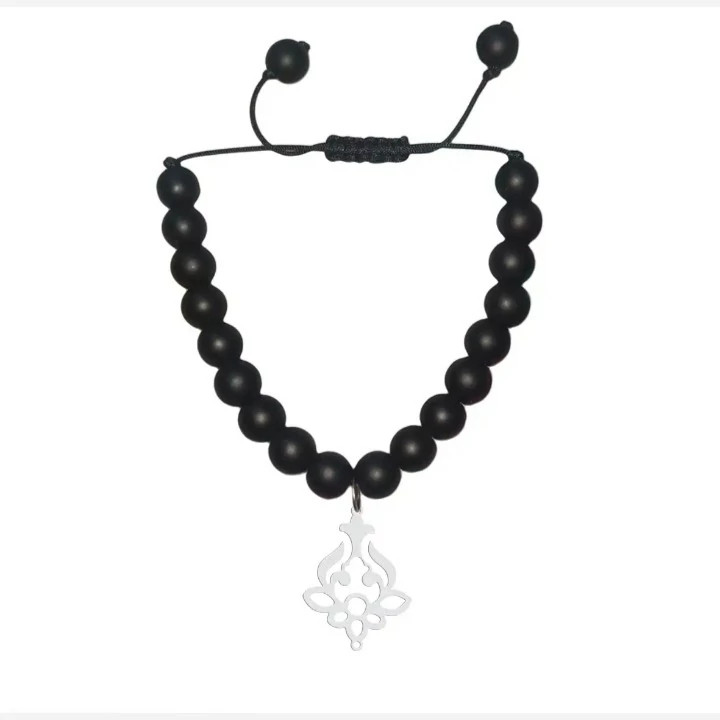 دستبند نقره اسپرت طرح دار 3