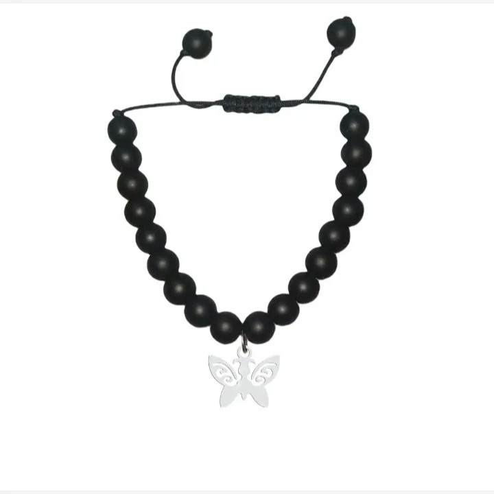 دستبند نقره اسپرت طرح پروانه 5