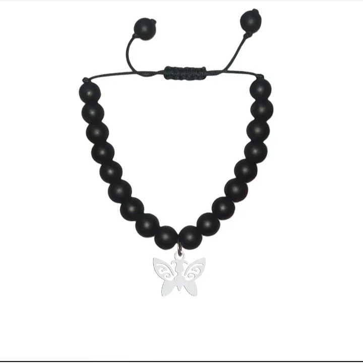 دستبند نقره اسپرت طرح پروانه 5
