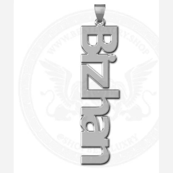 پلاک اویز نقره مدل اسم بیژن به لاتین Bizhan