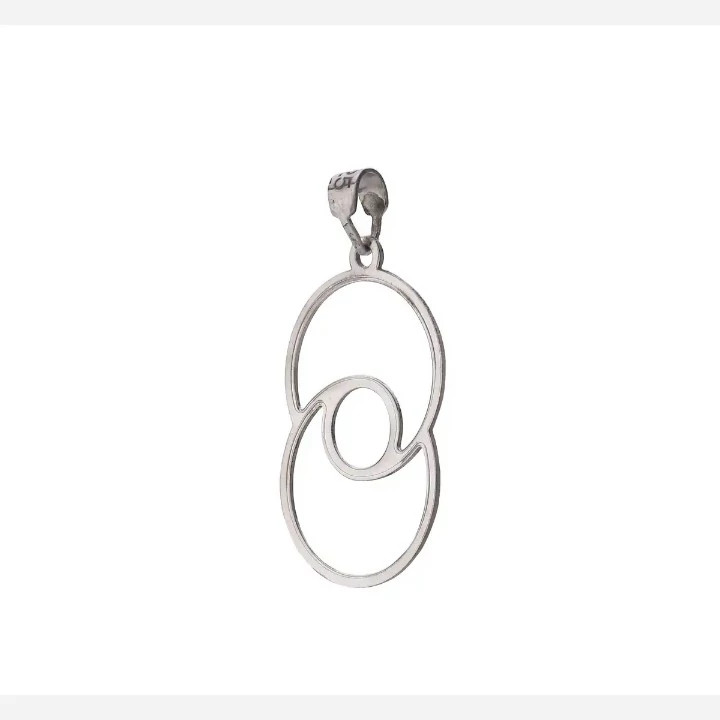 پلاک نقره طرح دار 8