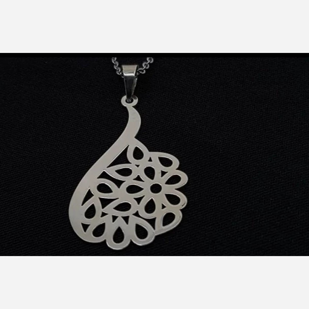 گردن بند نقره زنانه طرح اسلیمی