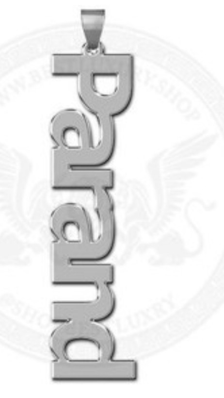 پلاک اویز نقره مدل اسم پرند به لاتین parand