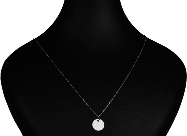 گردنبند نقره زنانه مدل اویز دایره ای