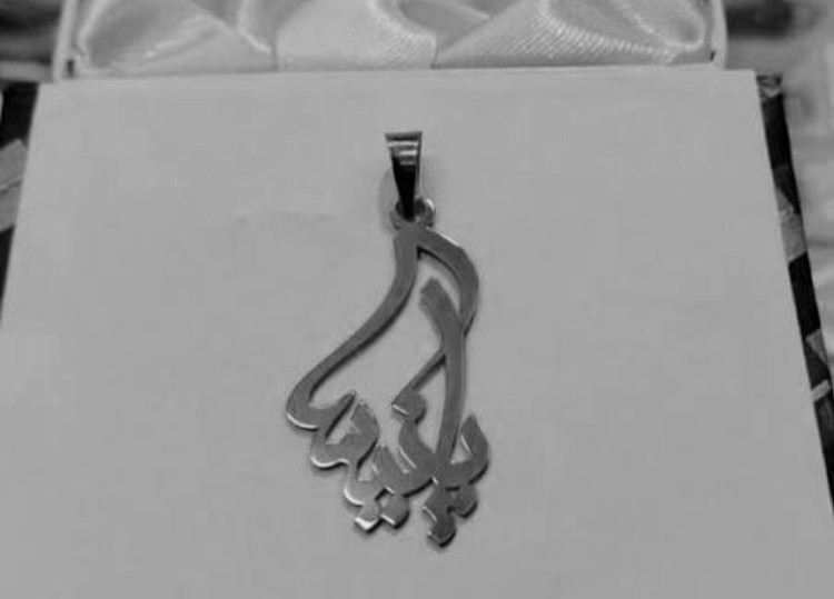 پلاک اویز نقره مدل اسم پانیسا