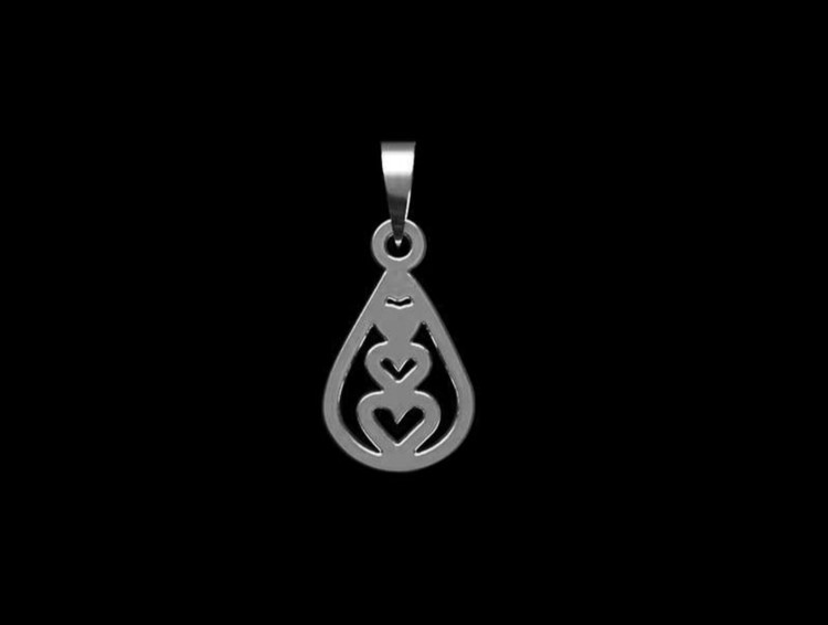 پلاک اویز نقره مدل 31