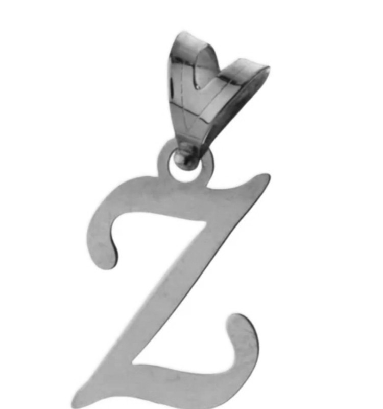 پلاک اویز نقره مدل حرف Z