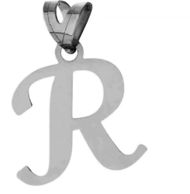 پلاک اویز نقره مدل حرف R