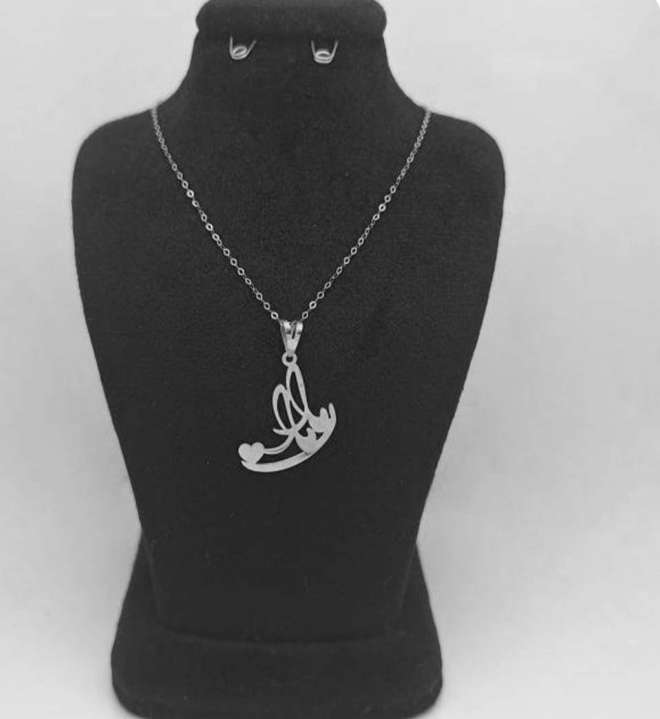 گردنبند نقره مدل نوشته مامان