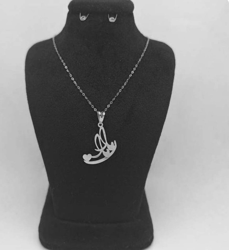 گردنبند نقره مدل نوشته مامان