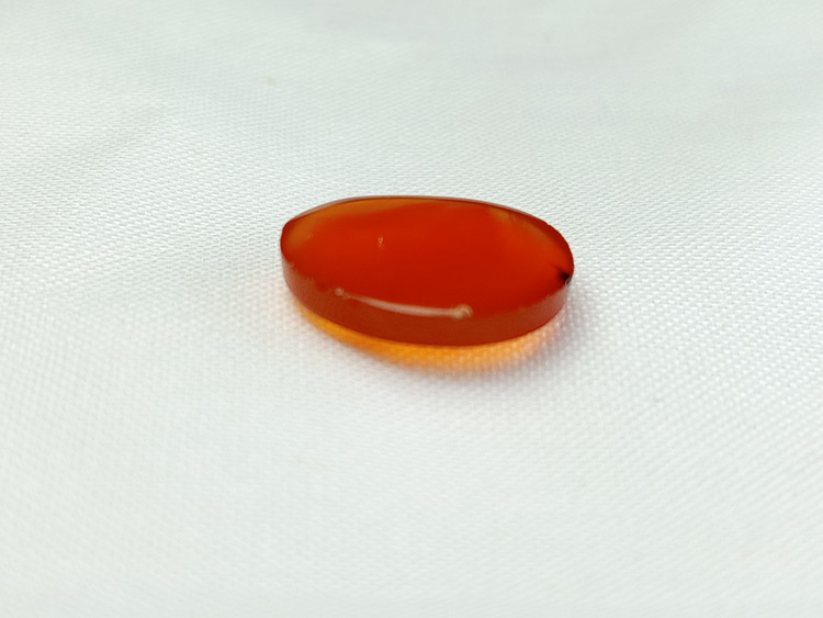نگین عقیق یمن پرتقالی خوش رنگ