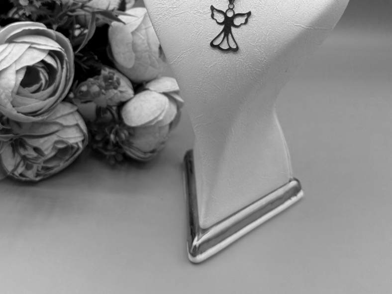 پلاک نقره مدل فرشته