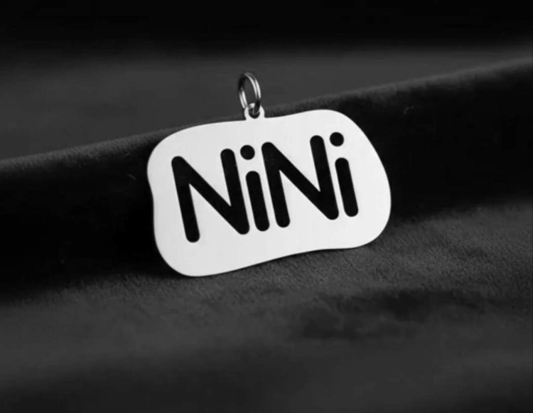 پلاک نقره مدل NiNi