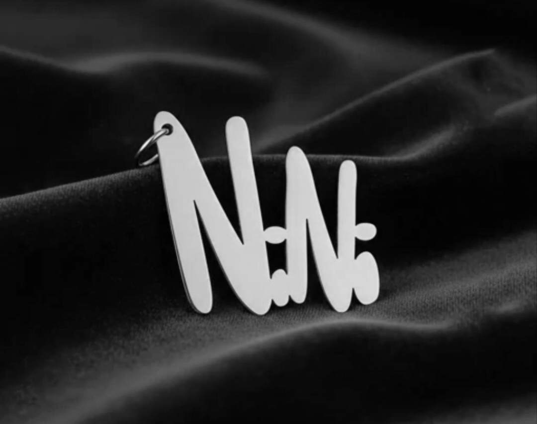 پلاک نقره مدل نوشته NiNi