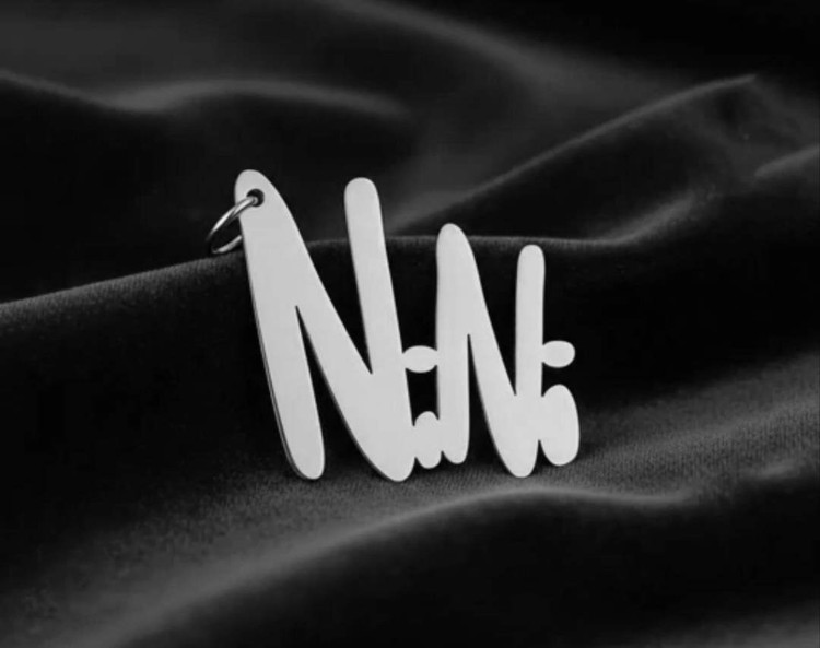 پلاک نقره مدل نوشته NiNi